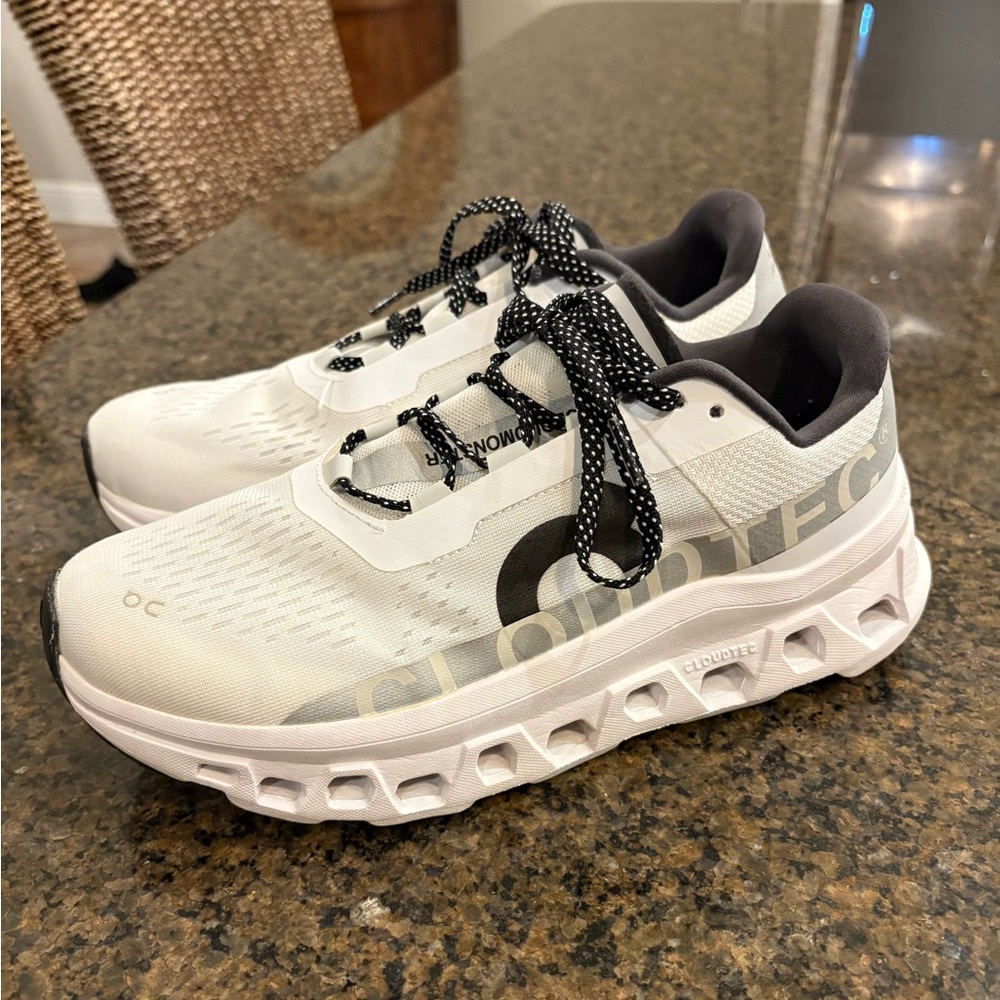 On Cloud Cloudtec Cloudmonster White/Black, Men’s… - image 1